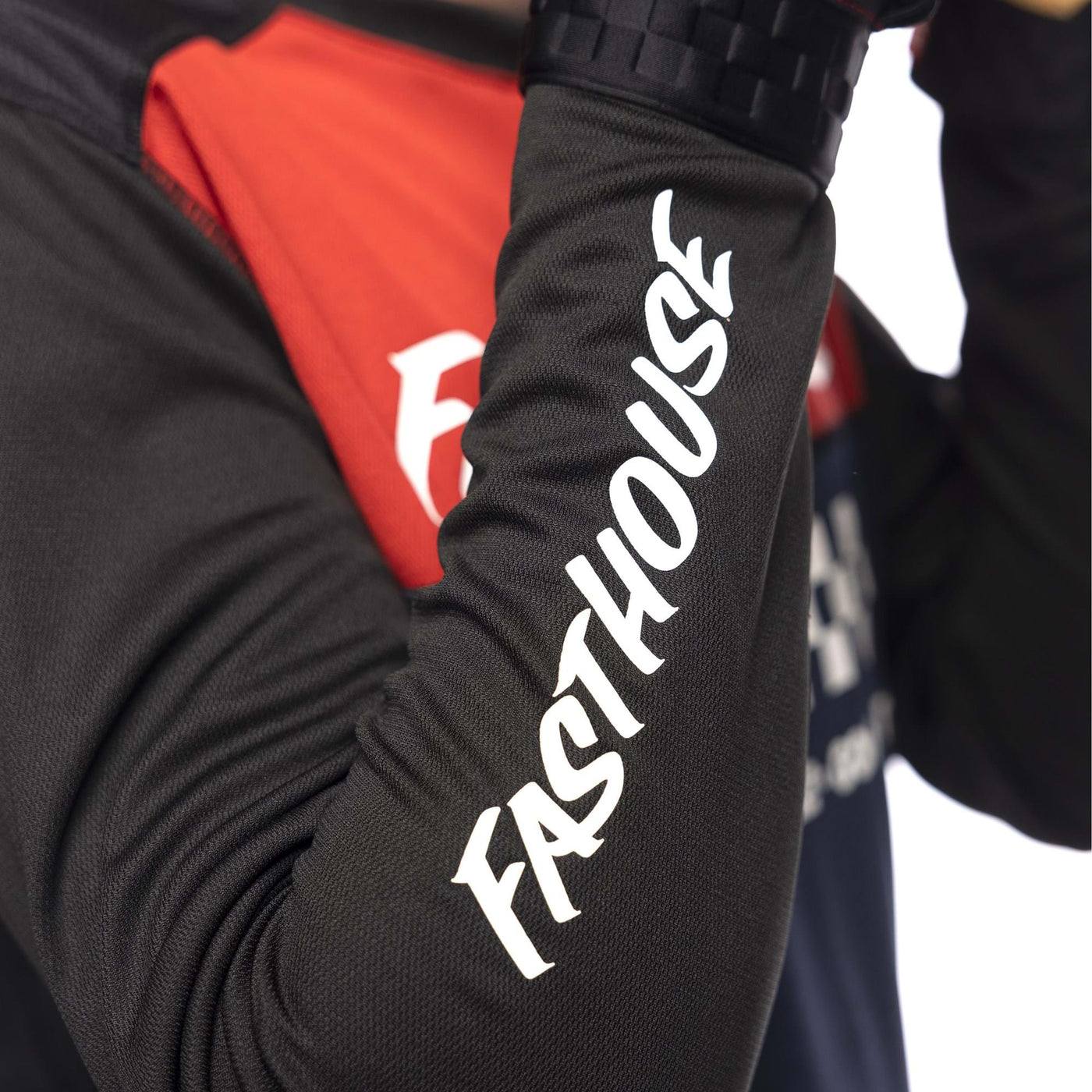 FASTHOUSE ALLOY MESA LONG SLEEVE JERSEY - RED/ NAVY