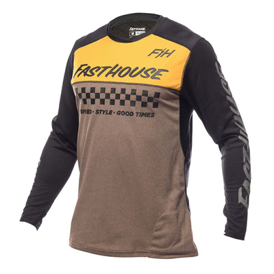 FASTHOUSE ALLOY MESA LONG SLEEVE JERSEY - HEATHER/GOLD